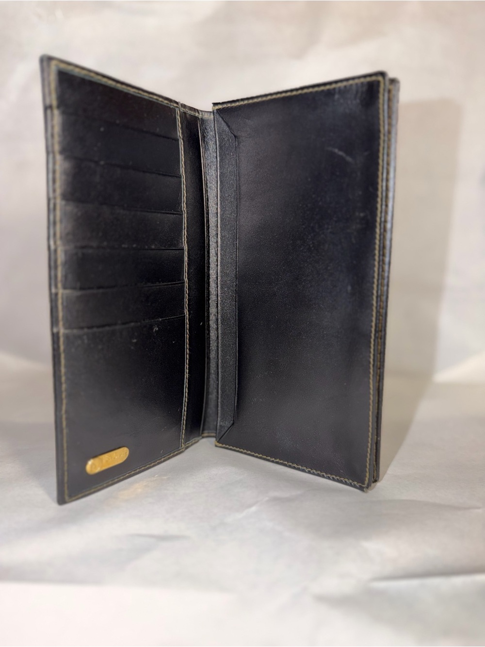 Fendi Brown and Black Vertical Stripe Long Wallet - Picture 3 of 16